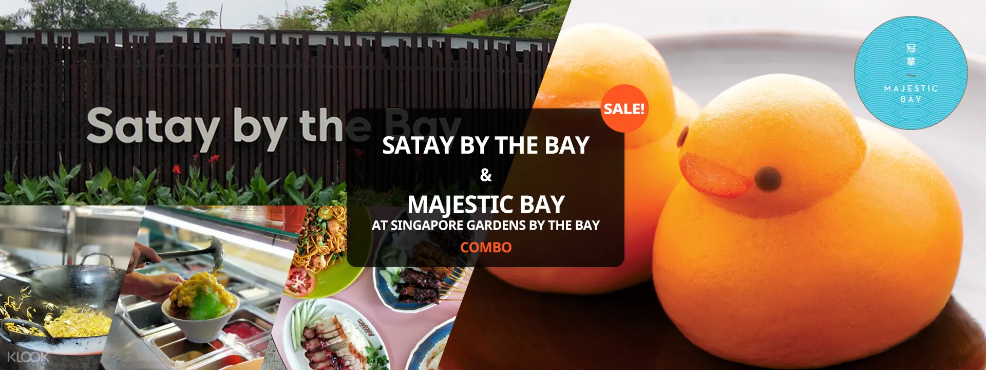 แพ็กเกจคอมโบศูนย์อาหารSataybytheBayและร้านMajesticBayที่การ์เด้นส์บายเดอะเบย์ในสิงคโปร์